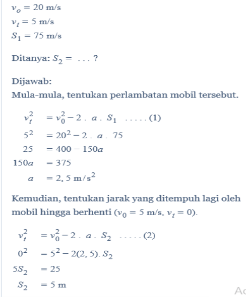 Rumus Mencari Kecepatan Akhir – Studyhelp