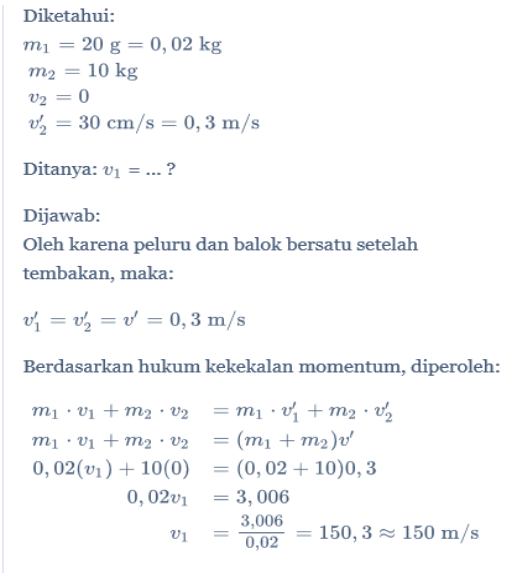 Soal Momentum - Satu Trik