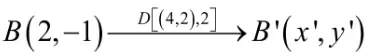 Secara matematis, titik B dinyatakan sebagai berikut